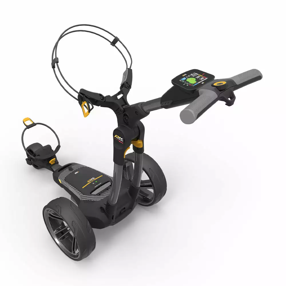 Powakaddy CT8 GPS Gun Metal Lithium 2023 Electric Golf Trolley + Free