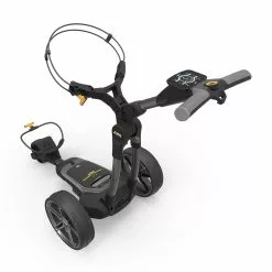Powakaddy FX5 Lithium Gun Metal 2023 Electric Golf Trolley + Free Gift