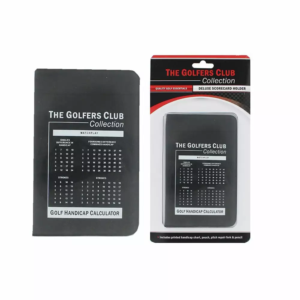 The Golfers Club Deluxe Golf Scorecard Holder