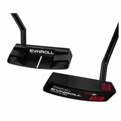 Evnroll Putters Evnroll ER2vB1 Black Short Slant MidBlade Golf Putter