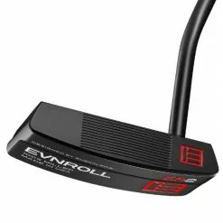 Evnroll Putters Evnroll ER 2 Mid Blade Black Golf Putter - Black TourTac Grip