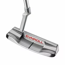 Evnroll Putters Evnroll ER1v2 Short Plumber Tour Blade Golf Putter - Red Gravity Grip